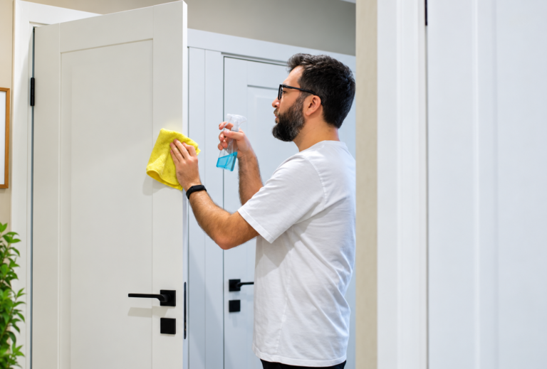 How to Clean Yellowed White Doors Without Damaging the Finish